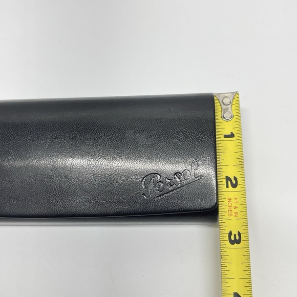 Persol Eyeglasses Sunglasses Faux Leather Black Protective Hard‎ Case Box main image 4